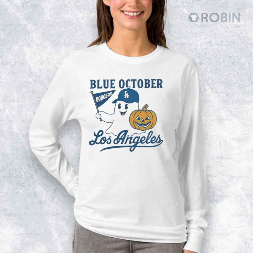 Blue October Ghost Dodgers Shirt Blue October Ghost Dodgers Shirt