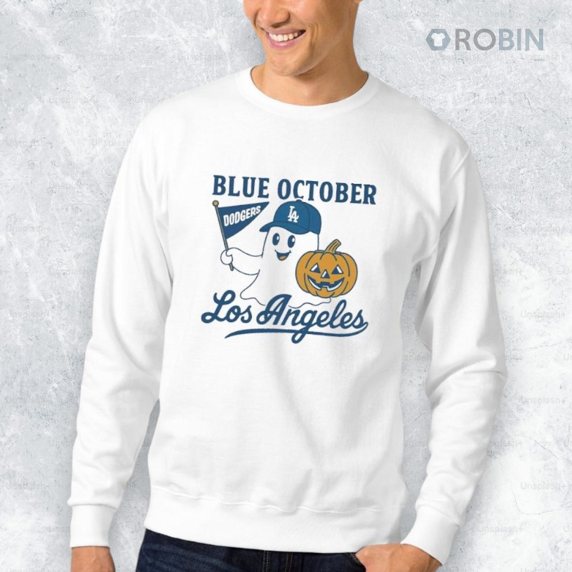 Blue October Ghost Dodgers Shirt Blue October Ghost Dodgers Shirt