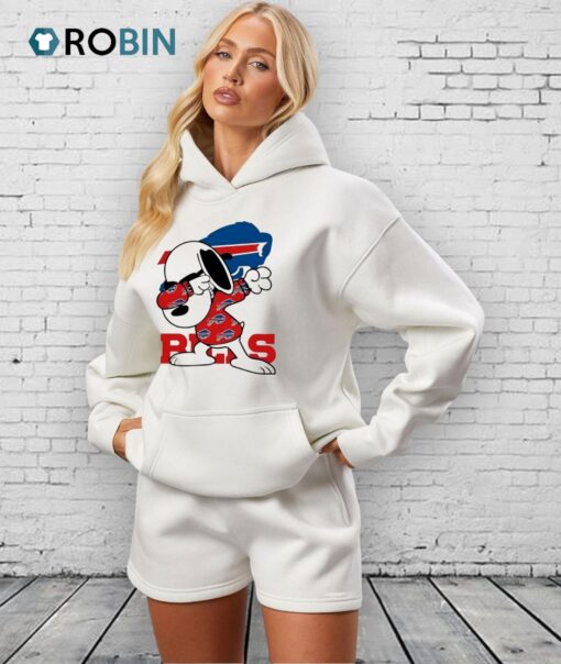 Buffalo Bills Snoopy Dabbing Peanuts Nfl Football Shirt