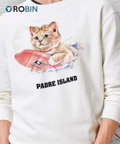 Cat Surfing Padre Island Shirt