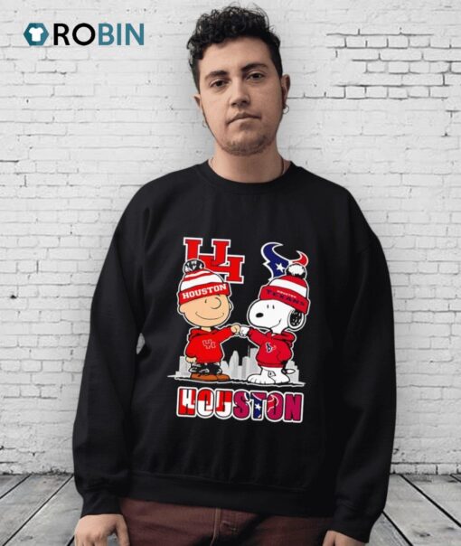 Charlie Brown And Snoopy Houston Sports Shirt