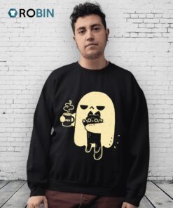 Cute Ghost Holding Cat Shirt