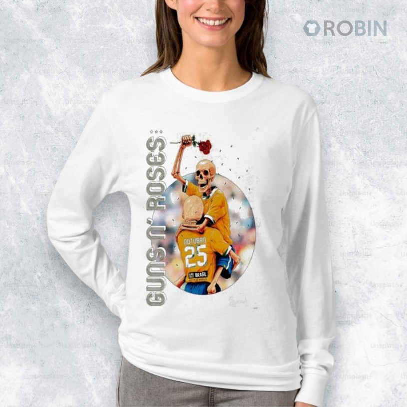 Guns N Roses Allianz Parque in Brazil Oct 25 2025 Tour Shirt Guns N Roses Allianz Parque in Brazil Oct 25 2025 Tour Shirt