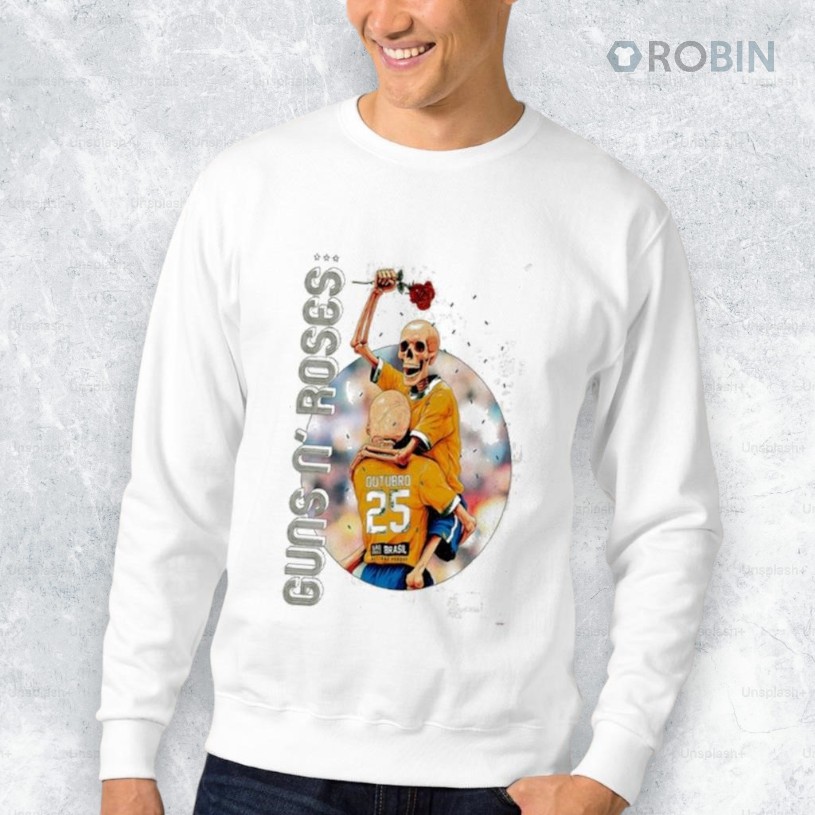 Guns N Roses Allianz Parque in Brazil Oct 25 2025 Tour Shirt Guns N Roses Allianz Parque in Brazil Oct 25 2025 Tour Shirt