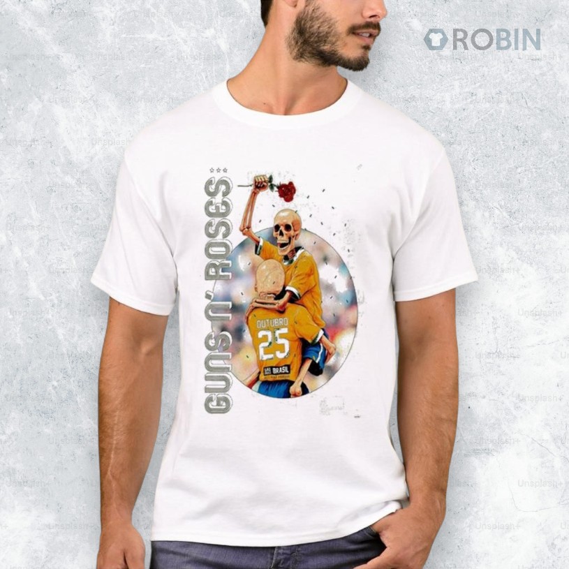 Guns N Roses Allianz Parque in Brazil Oct 25 2025 Tour Shirt Guns N Roses Allianz Parque in Brazil Oct 25 2025 Tour Shirt