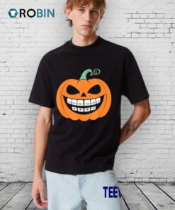 Halloween Pumpkin Braces Orthodontics Horror Dentist
