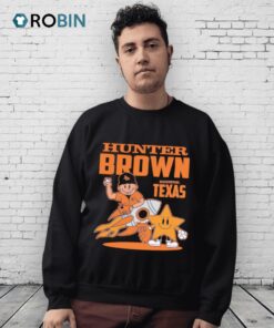 Hunter Brown Houston Texas Summer Cartoon Baseball Shirt
