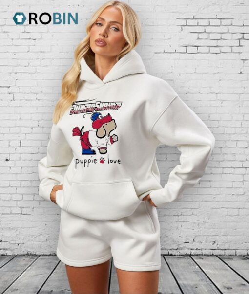 Jacksonville Jumbo Shrimp Puppie Love Sky Mascot Shirt