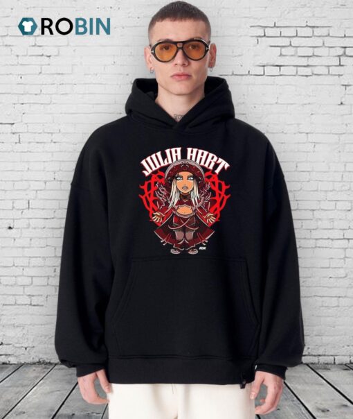 Julia Hart Aew Wrestling Chibi Cartoon Shirt