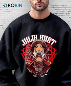 Julia Hart Aew Wrestling Chibi Cartoon Shirt Julia Hart Aew Wrestling Chibi Cartoon Shirt
