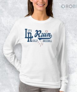 LA Run Let’s Run Really Baseball Dodgers Shirt