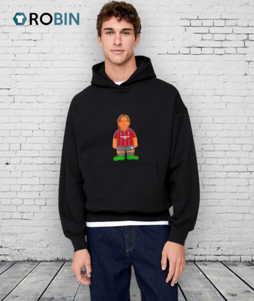 Luka Modric Ac Milan Midfielder Cartoon Soccer Player Shirt