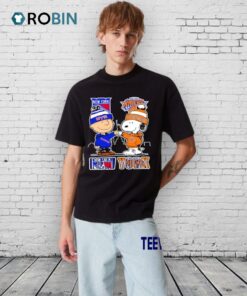 New York Rangers X Knicks Snoopy Shirt