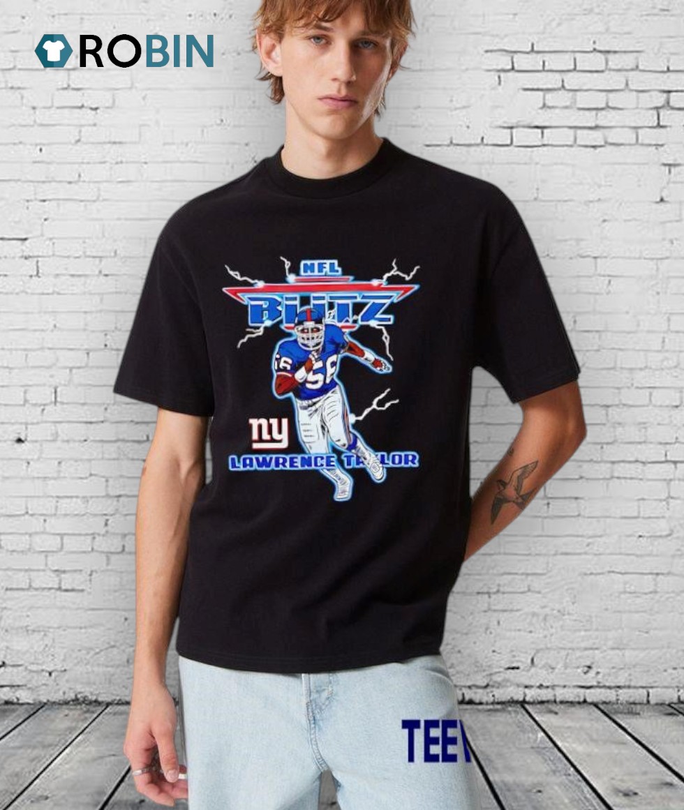 Nfl Blitz Giants Lawrence Taylor New York Giants Nfl Shirt Nfl Blitz Giants Lawrence Taylor New York Giants Nfl Shirt