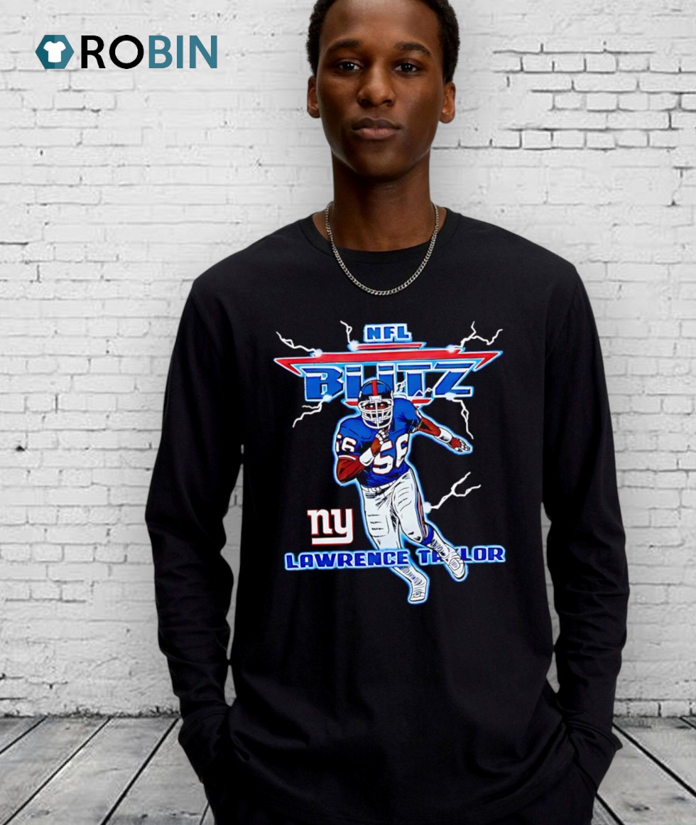 Nfl Blitz Giants Lawrence Taylor New York Giants Nfl Shirt Nfl Blitz Giants Lawrence Taylor New York Giants Nfl Shirt