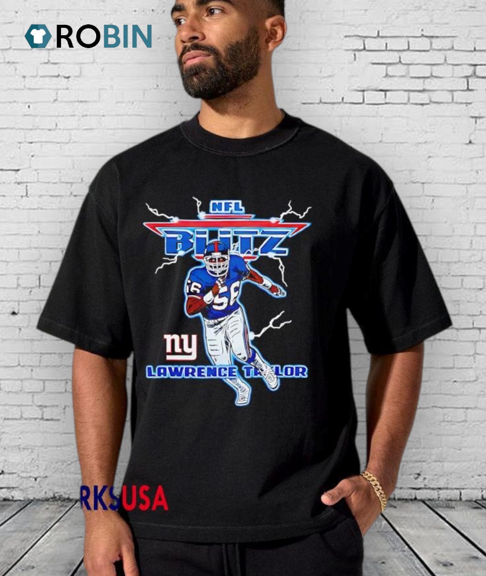 Nfl Blitz Giants Lawrence Taylor New York Giants Nfl Shirt Nfl Blitz Giants Lawrence Taylor New York Giants Nfl Shirt