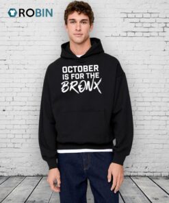October Is For The Bronx Text Shirt