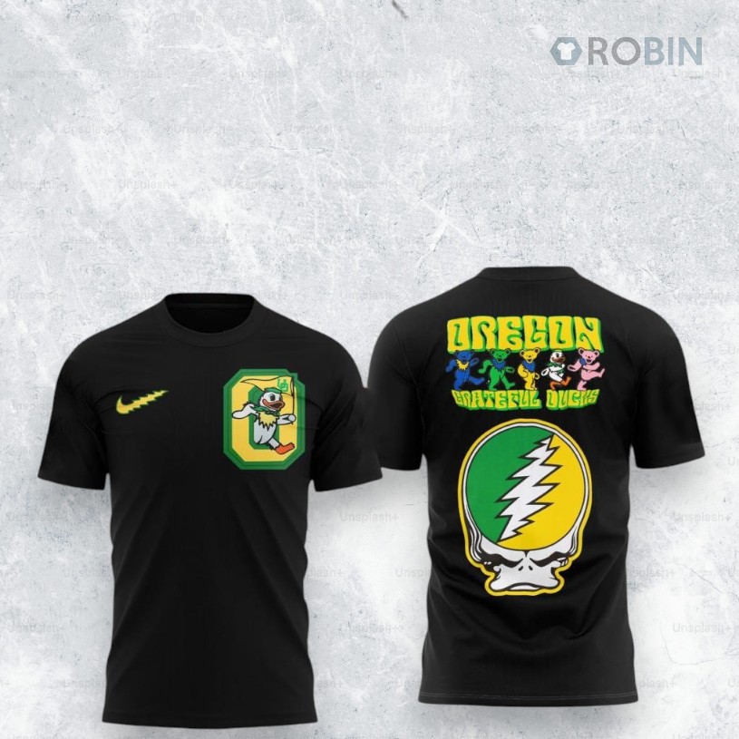 Oregon Ducks x Grateful Dead Celebrating Shirt Oregon Ducks x Grateful Dead Celebrating Shirt