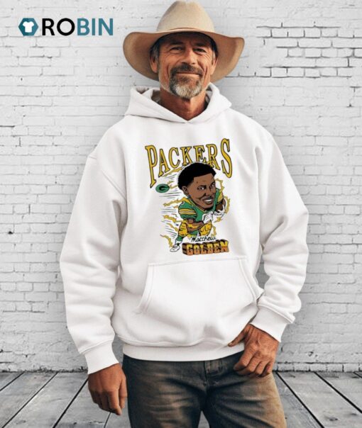 Packers Matthew Golden Caricature Shirt