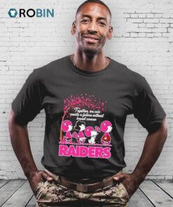Peanuts Together We Can Create A Future Without Breast Cancer Raiders Shirt