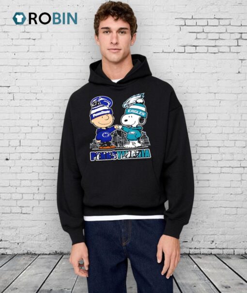 Penn State Nittany Lions X Philadelphia Eagles Snoopy Shirt