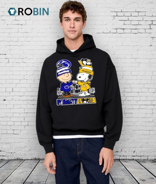 Penn State Nittany Lions X Pittsburgh Penguins Snoopy Shirt
