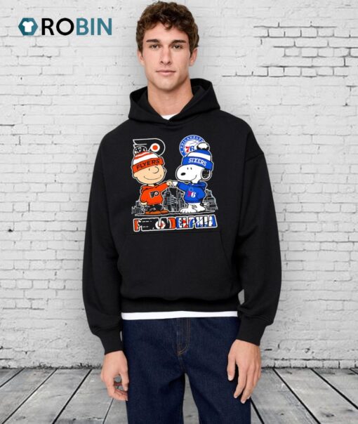 Philadelphia Flyers X 76ers Snoopy Shirt