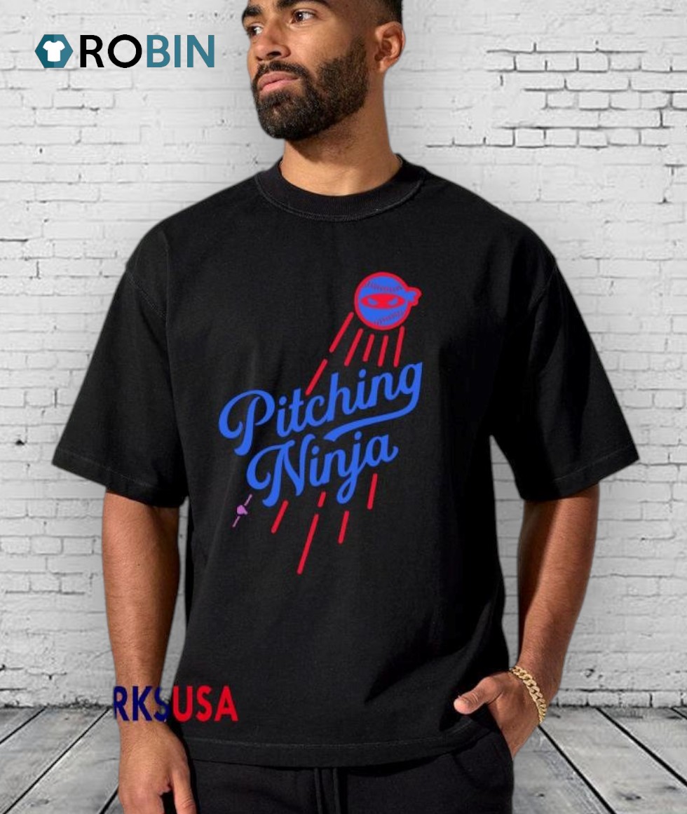 Pitching Ninja Los Angeles Dodgers Shirts Pitching Ninja Los Angeles Dodgers Shirts