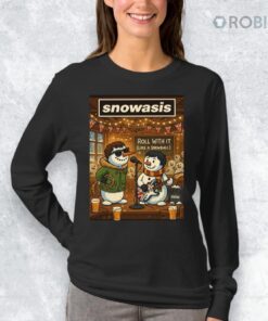 Snowasis Roll With It Like a Snowball christmas Shirt