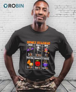 Spooky Syllables Teacher Funny Halloween Shirt