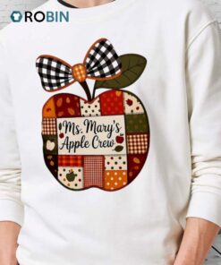 Teacher Ms Mary’s Apple Crew Shirt