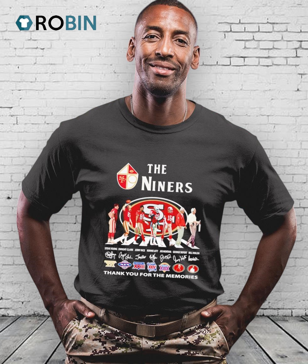 The Niners Abbey Road Thank You For The Memories Shirt The Niners Abbey Road Thank You For The Memories Shirt