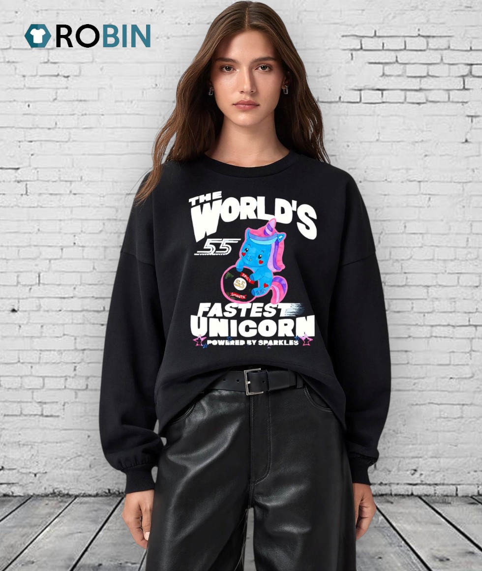 The World’s Fastest Unicorn Powered By Sparkles Shirt The World’s Fastest Unicorn Powered By Sparkles Shirt