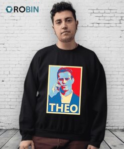 Theo Epstein In Action Signed By Artist Shirt