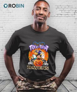 Trick Or Treat Baltimore Ravens Horror Character Shirt