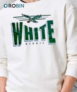 White Philadelphia Eagles Team Origins Reggie Shirt