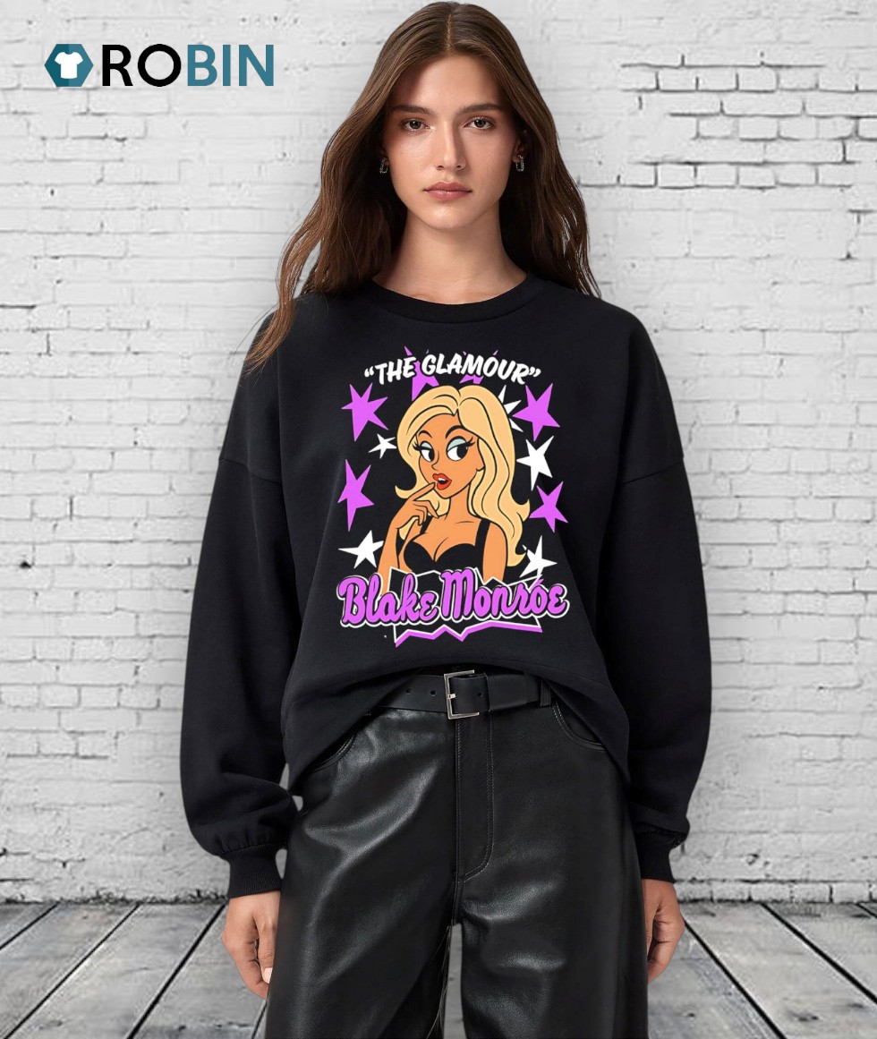 Wwe Blake Monroe The Glamorous Cartoon Shirt Wwe Blake Monroe The Glamorous Cartoon Shirt