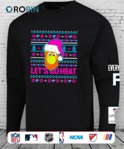 Burnie Miami Heat Let’s Go Heat Ugly Christmas Shirt