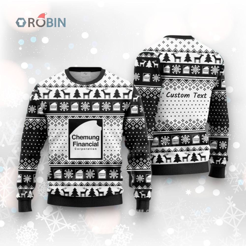 Chemung Financial Corporation Xmas Holiday Ugly Christmas Sweatshirt, Sweater Chemung Financial Corporation Xmas Holiday Ugly Christmas Sweatshirt, Sweater