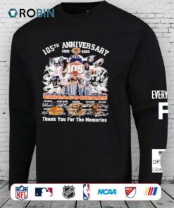 Chicago Bears 105th Anniversary 1920 2025 Thank You For The Memories Signatures Shirt