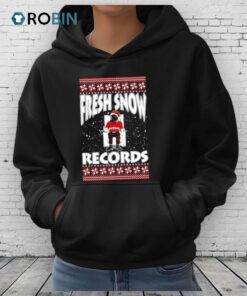 Fresh Snow Records Hip Hop Parody Ugly Christmas Shirt