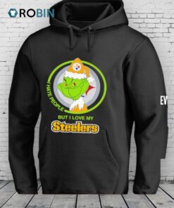 Grinch I Hates People But I Loves My Pittsburgh Steelers Football Xmas 2025 Shirt