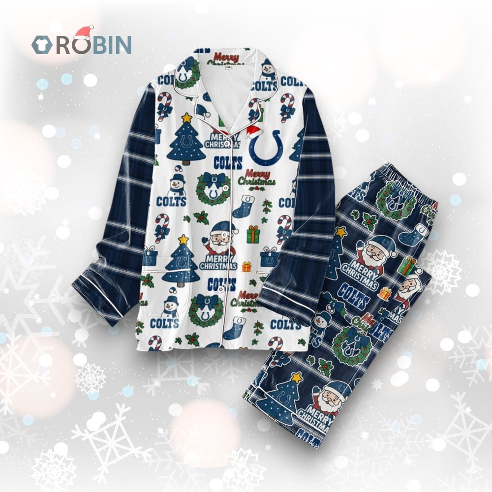 Indianapolis Colts Merry Christmas Gifts Pajamas Set Indianapolis Colts Merry Christmas Gifts Pajamas Set