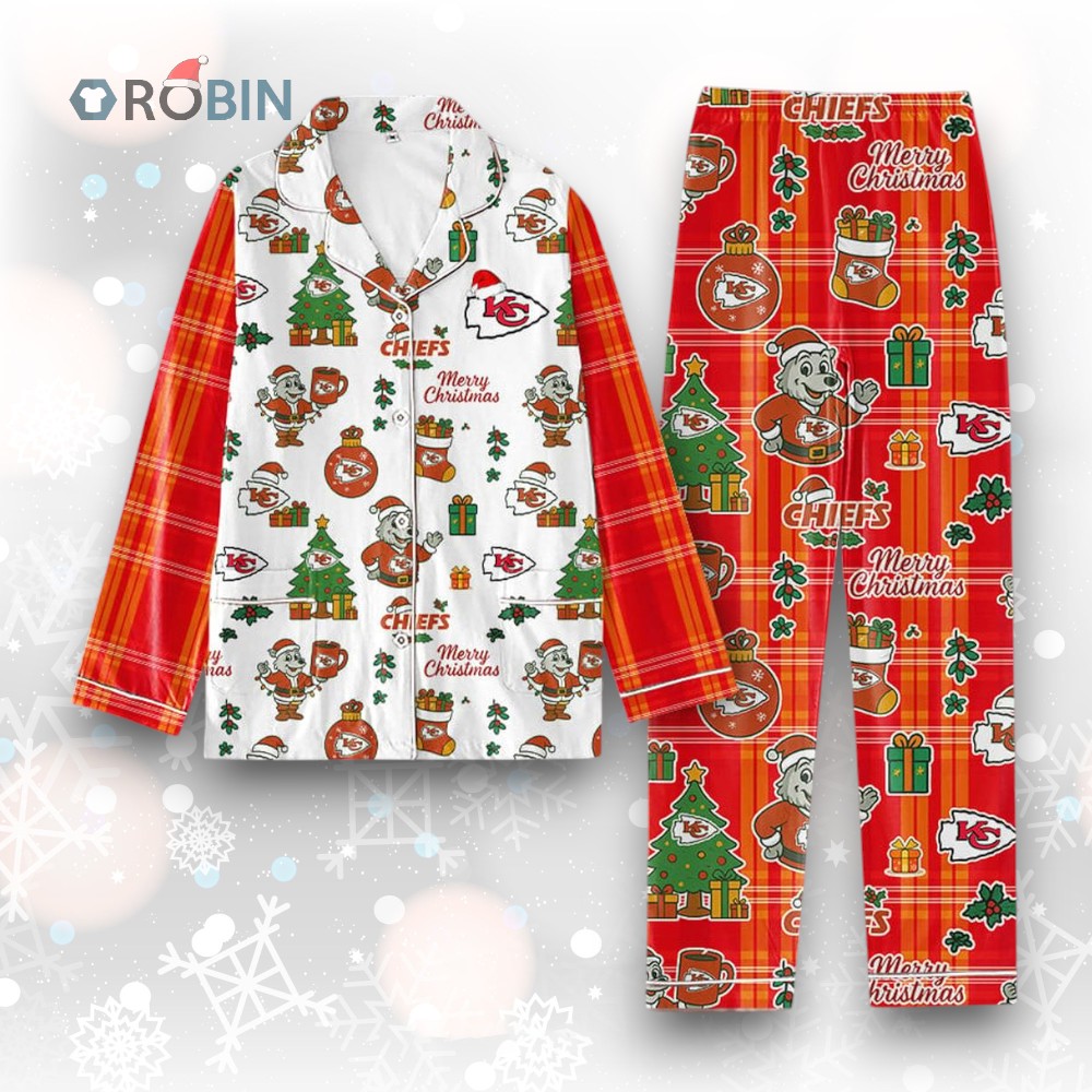 Kansas City Chiefs Merry Christmas Gifts Pajamas Set Kansas City Chiefs Merry Christmas Gifts Pajamas Set