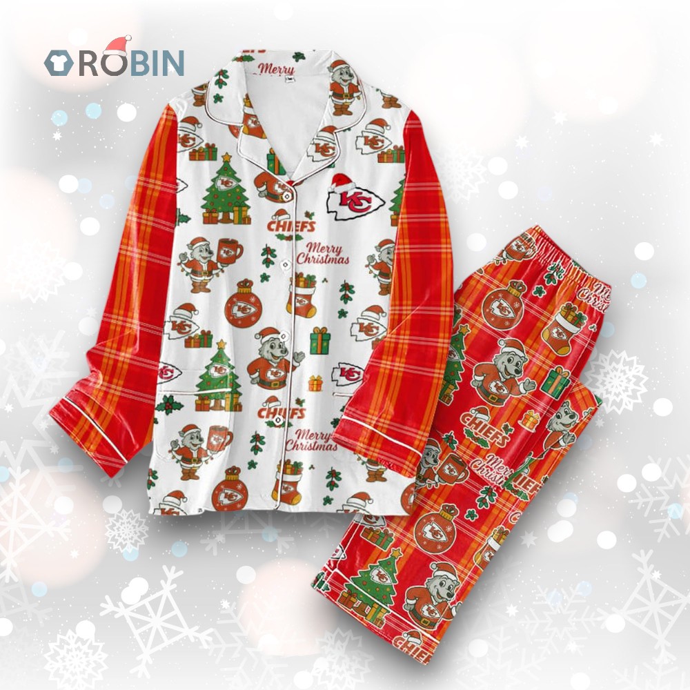 Kansas City Chiefs Merry Christmas Gifts Pajamas Set Kansas City Chiefs Merry Christmas Gifts Pajamas Set