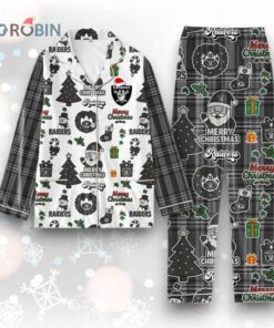 Las Vegas Raiders Merry Christmas Gifts Pajamas Set