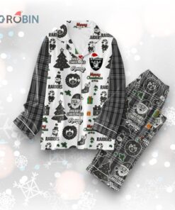 Las Vegas Raiders Merry Christmas Gifts Pajamas Set