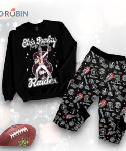 Las Vegas Raiders x Elvis Presley Pajamas Set