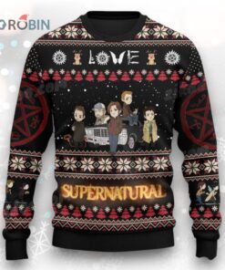 Love Supernatural Xmas Pullover Sweater
