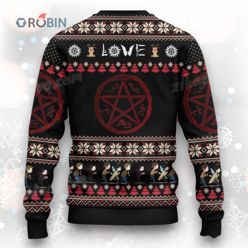 Love Supernatural Xmas Pullover Sweater Love Supernatural Xmas Pullover Sweater
